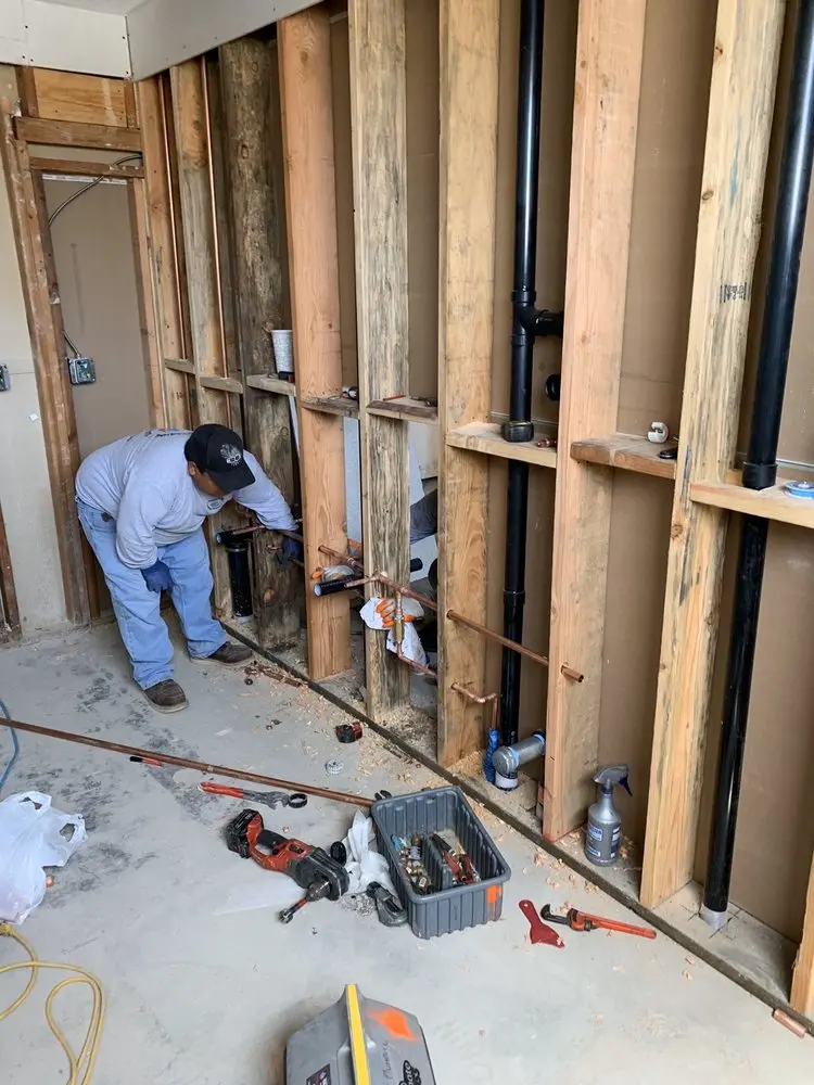Commercial rough-in plumbing for Gas Line Repair in Skyland